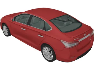Nissan Sentra (2014) 3D Model preview