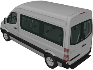 Mercedes-Benz Sprinter SWB (2013) 3D Model preview