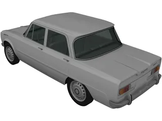 Alfa Romeo Giulia 105 (1962) 3D Model preview
