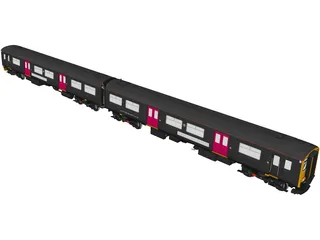 British Rail Class 150 Sprinter (1984) 3D Model preview