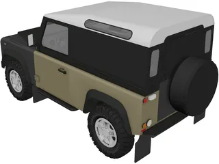 Land Rover Defender 90 3D Model preview