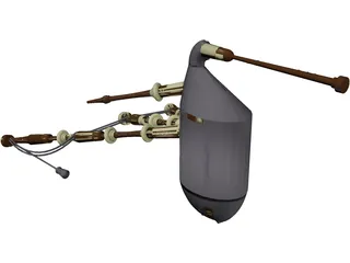 Bagpipes 3D Model preview