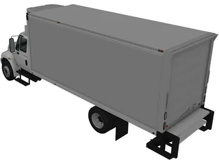 International Durastar Box Truck (2002) 3D Model preview