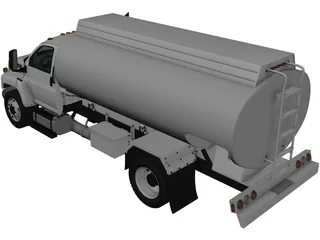 GMC Topkick C8500 Regular Cab Tanker Truck (2004) 3D Model preview