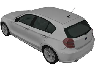 BMW 180i (2009) 3D Model preview