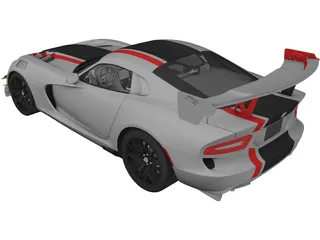 Dodge Viper ACR (2016) 3D Model preview