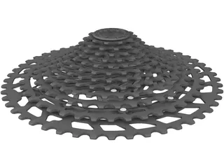 PG1210 12-speed Cassette 3D Model preview