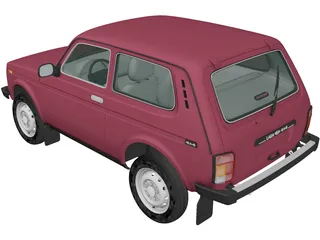 VAZ-21214 Lada Niva 4x4 (2012) 3D Model preview