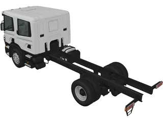 Scania CrewCab CP28 Chassis Truck (2011) 3D Model preview
