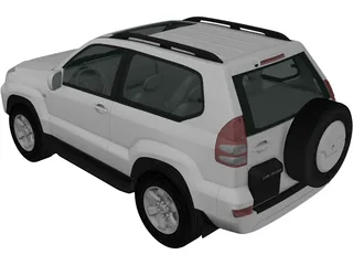 Toyota Land Cruiser Prado (2007) 3D Model preview
