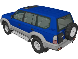 Toyota Land Cruiser Prado (1999) 3D Model preview