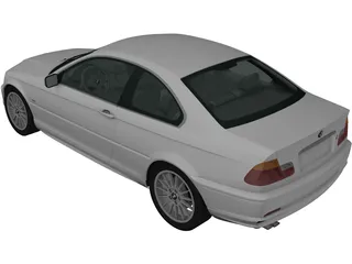 BMW 3-Series Coupe (2004) 3D Model preview