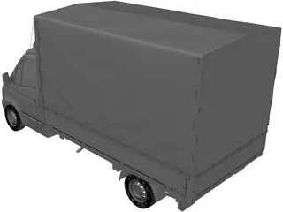 Renault Master Pickup (1997) 3D Model preview