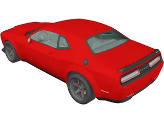 Dodge Challenger SRT Demon (2018) 3D Model preview
