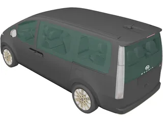 Hyundai Staria Lounge Premium (2021) 3D Model preview