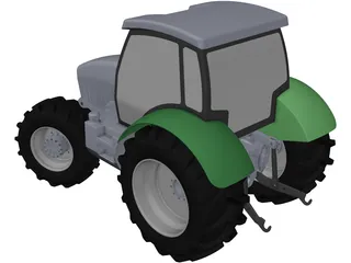 Deutz Tractor 3D Model preview