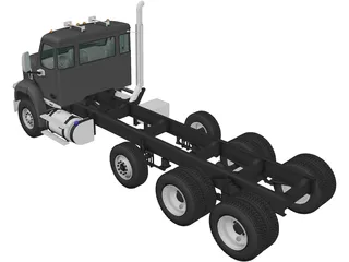 Autocar DC-64 Tractor Truck 4-axle (2019) 3D Model preview