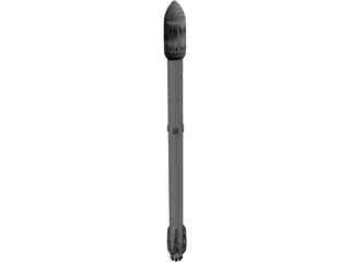 Spacex Falcon 9 3D Model preview