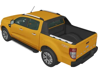 Ford Ranger DoubleCab (2016) 3D Model preview