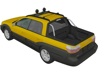 Subaru Baja (2002) 3D Model preview