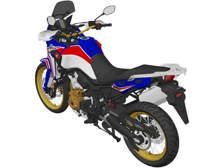 Honda CRF1000L Africa Twin Adventure Sports (2018) 3D Model preview