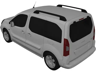 Peugeot Partner Tepee (2018) 3D Model preview