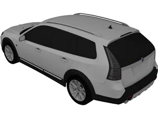 Saab 9-3X (2010) 3D Model preview