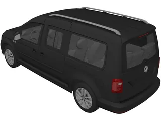 Volkswagen Caddy (2016) 3D Model preview
