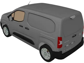 Peugeot Partner (2019) 3D Model preview