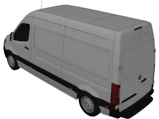 Mercedes-Benz Sprinter L2H2 (2020) 3D Model preview