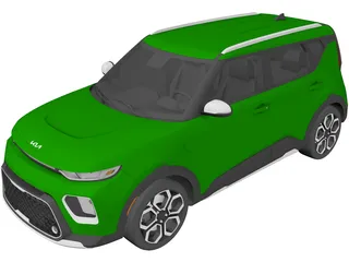 Kia Soul EX (2020) 3D Model preview