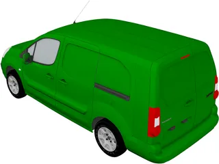 Peugeot Partner (2017) 3D Model preview