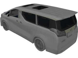 Toyota Alphard (2017) 3D Model preview