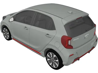 Kia Picanto GT line (2021) 3D Model preview