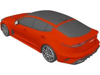 Kia Stinger GT FL (2022) 3D Model preview