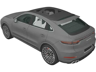 Porsche Cayenne Turbo Coupe (2020) 3D Model preview