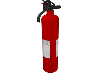 Fire Extinguisher 3D Model preview
