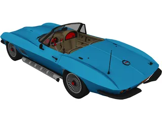 Chevrolet Corvette (1967) 3D Model preview