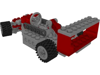 Lego Car 3D Model preview