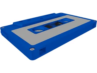 Audio Cassette Tape 3D Model preview