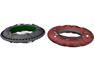 Custom Jewelry Chain Links 3D Model preview