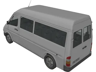 Mercedes-Benz Sprinter 3D Model preview
