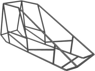 Sprint Car Chassis Base 3D Model preview
