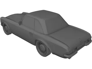 Mercedes-Benz 280 SL (1969) 3D Model preview