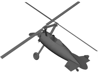 Autogyro Bushman 3D Model preview