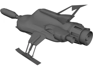 UFO Interceptor 3D Model preview