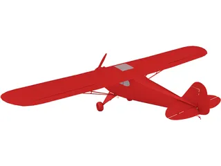Piper J-3 Cub 3D Model preview