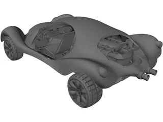 Beach Buggy 3D Model preview