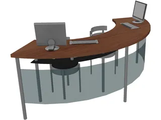 Information Desk 3D Model preview