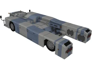 Airplane Truck 3D Model preview